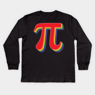 Rainbow Pi π Kids Long Sleeve T-Shirt